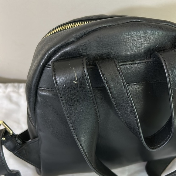 Love Moschino BORSA Matt Black Mini Backpack With Gold Heart Studs Logo main image 15